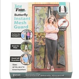 TOTAL VISION Butterfly Instant Mesh Guard  No Tools Required  New